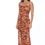 Beach To Bar Dress - Golden Leopard