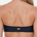 Strapless Cheeky Set - Jet Black, top back detail